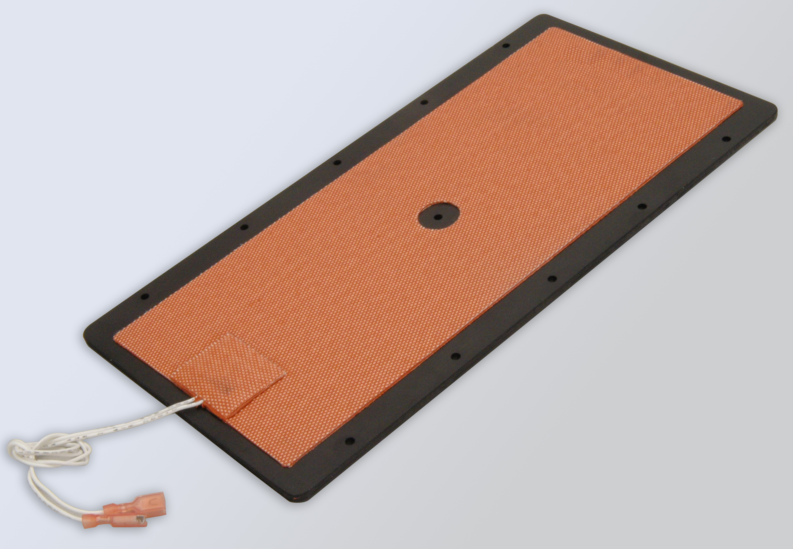 Flexible heater factory vulcanized to plate