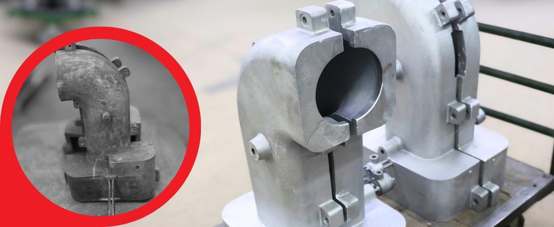 Comparison between the original sample and Tempco's brand new cast-in