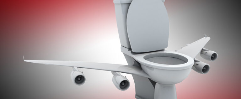 What does happen to poop at 34,000 feet?