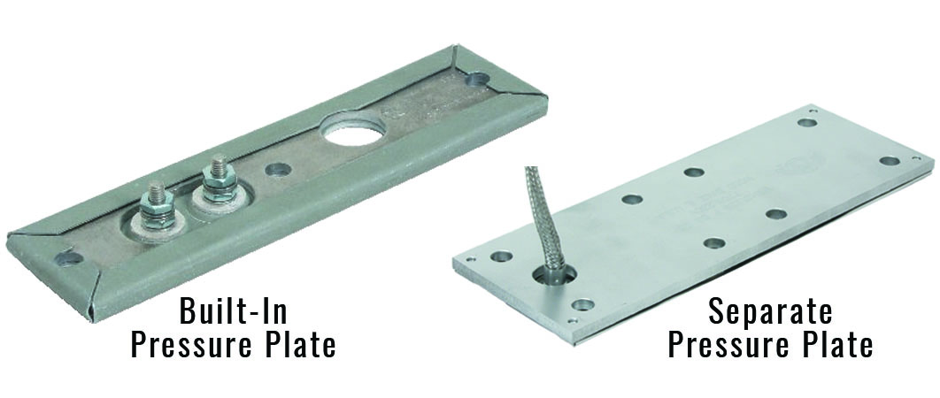 Pressure plated strip heaters