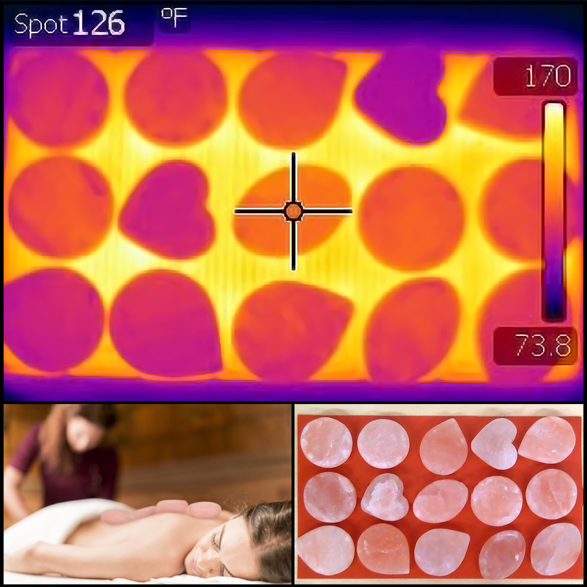 Silicone Rubber Heated Salt Stones Silicone Rubber Heated Salt Stones