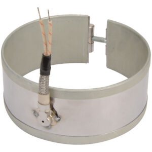 Type W2M: Right-Angle Wire Braid Leads, 90° to Heater, One-Piece Band