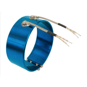 Type W2: Right-Angle Wire Braid Leads, 90 Degrees to Heater Diameter, One-Piece Expandable Band