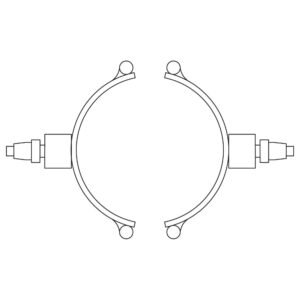 Type P3: DIN 49458 A/B Quick Disconnect Plugs, Vertical, Two-Piece Band