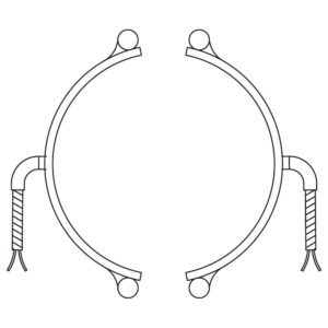 Type R2: Abrasion Resistant Right-Angle Armor Cable, Two-Piece Band