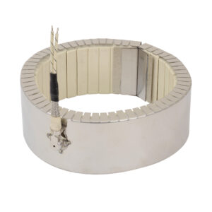 Type W2M: Right-Angle Wire Braid Leads, 90° to Heater, One-Piece Band