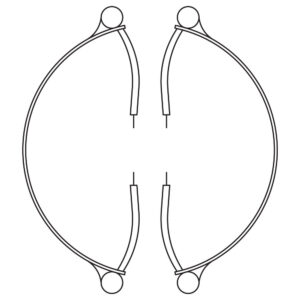 Type L2: Straight Lead Wires, Two-Piece Band