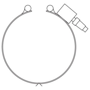 Type P4: DIN 49458 A/B Quick Disconnect Plugs, Horizontal, One-Piece Expandable Band
