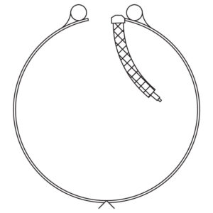 Type W4: Wire Braid Leads On One Side, One-Piece Expandable Band