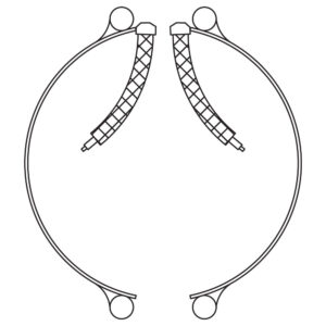 Type W4: Wire Braid Leads On One Side, Two-Piece Band