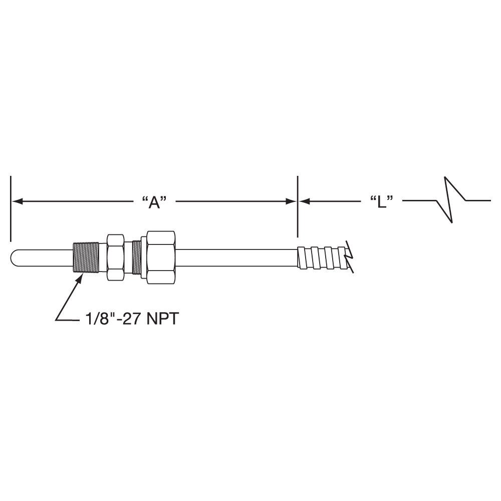 Compression Fitting Style Thermocouples