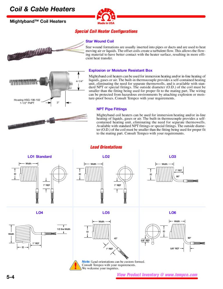 Mightyband Coil Heater Configurations