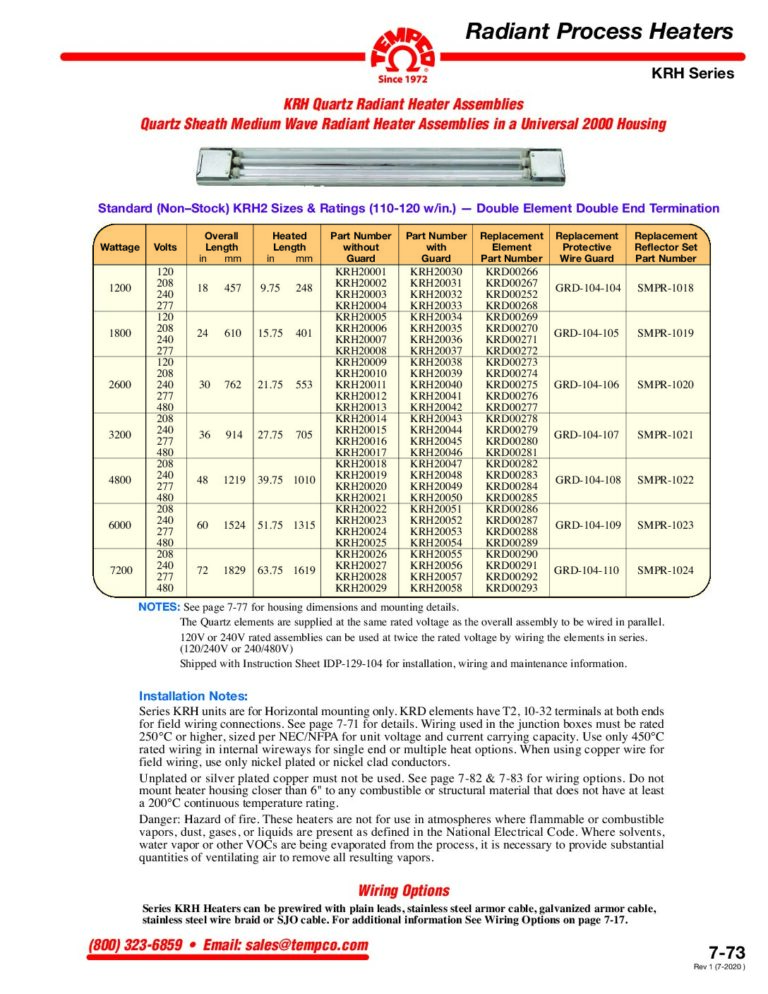 Quartz Tubular Installation Recommendations